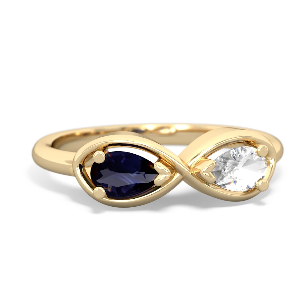 Sapphire Infinity 14K Yellow Gold ring R5050