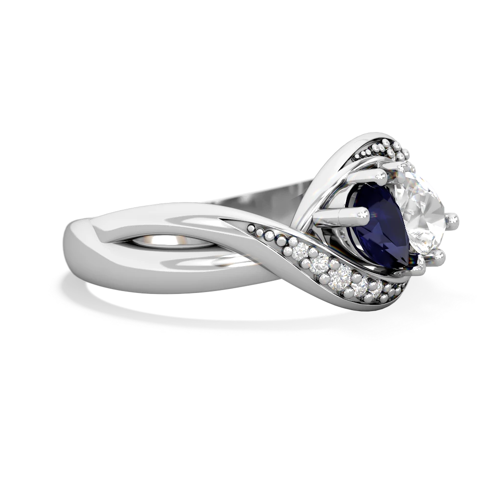 Sapphire Summer Winds 14K White Gold ring R5342