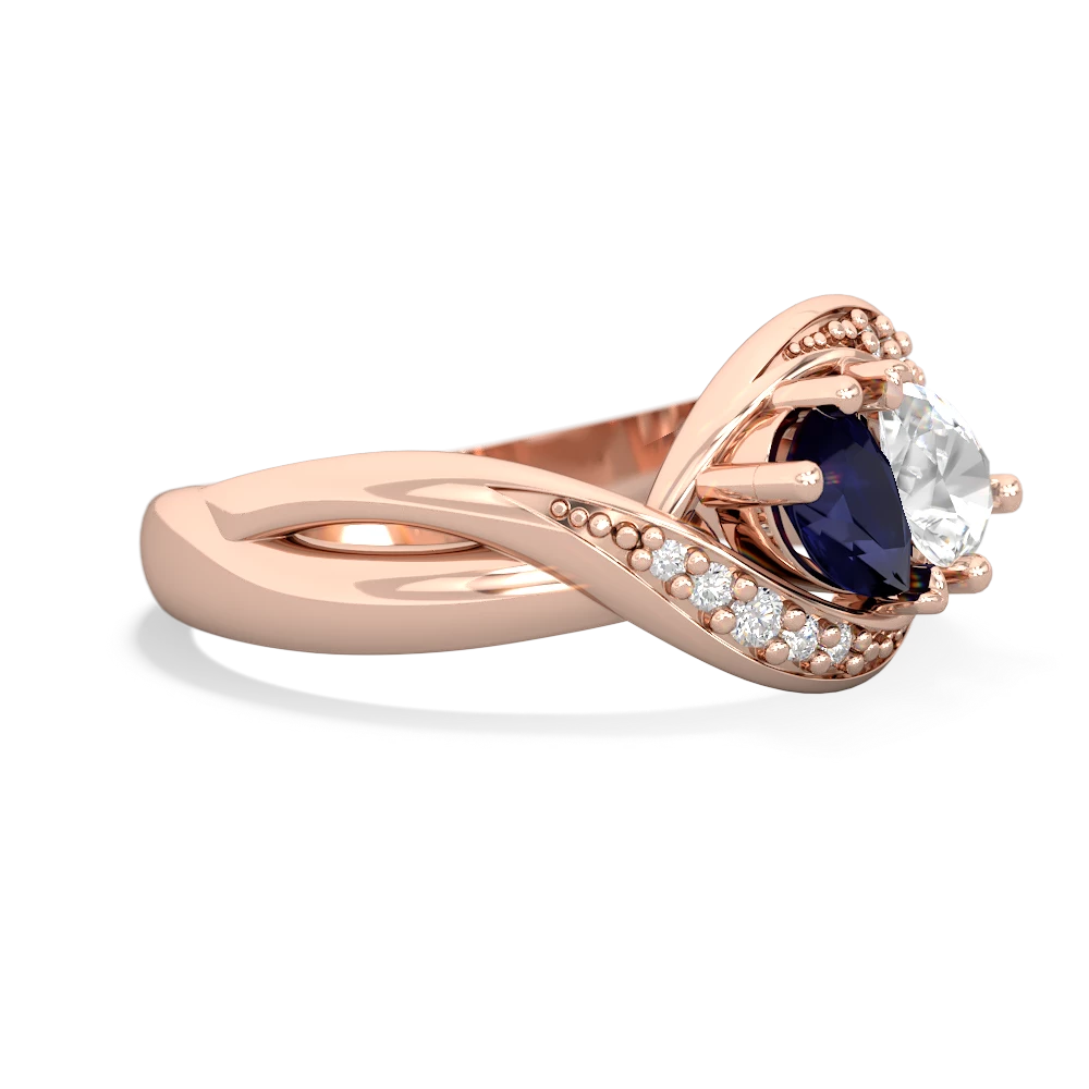 Sapphire Summer Winds 14K Rose Gold ring R5342