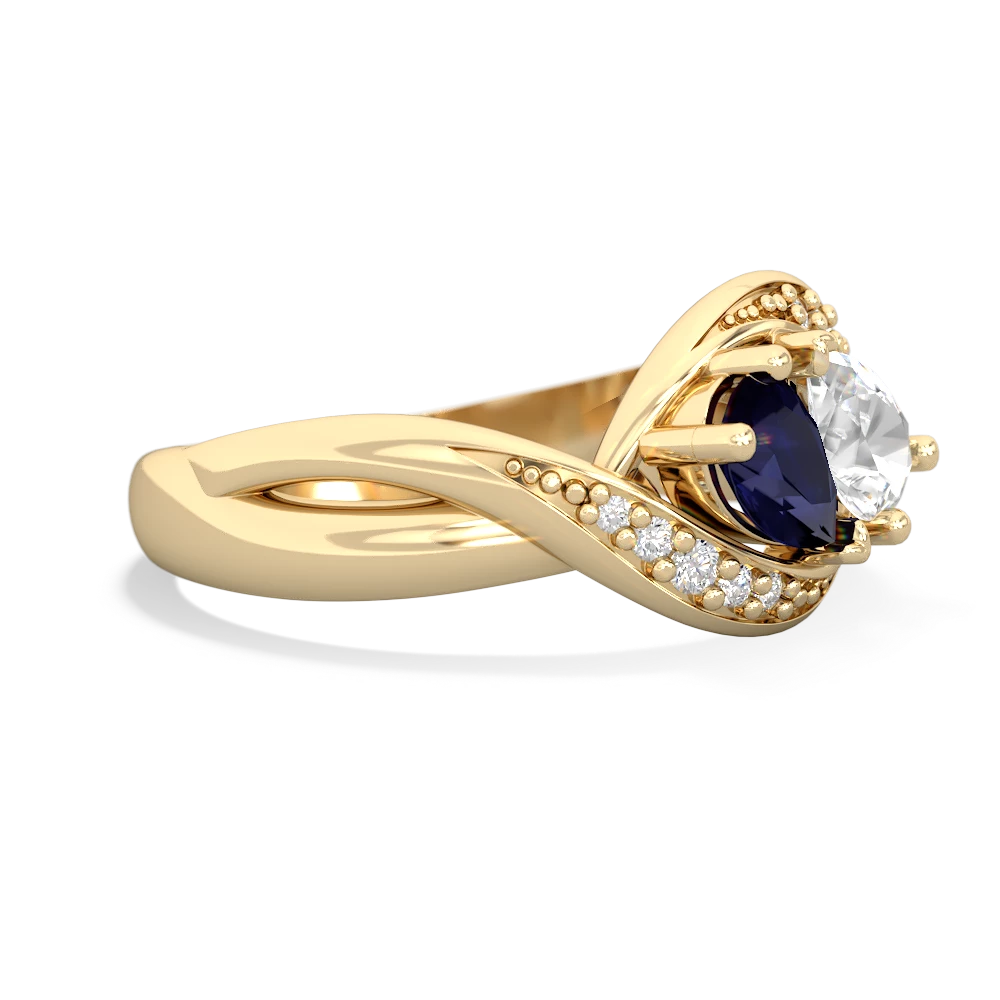 Sapphire Summer Winds 14K Yellow Gold ring R5342