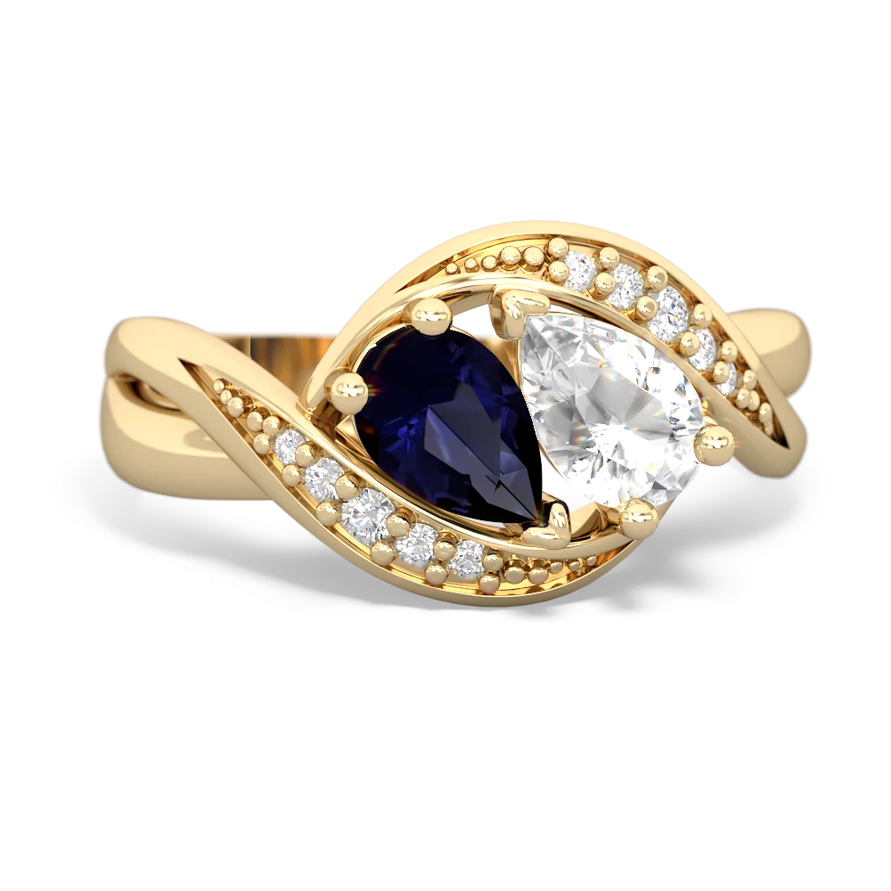 Sapphire Summer Winds 14K Yellow Gold ring R5342