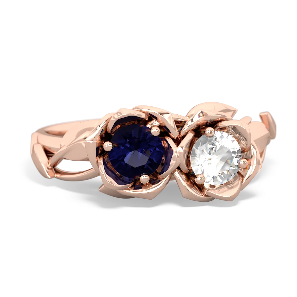 Sapphire Rose Garden 14K Rose Gold ring R5510