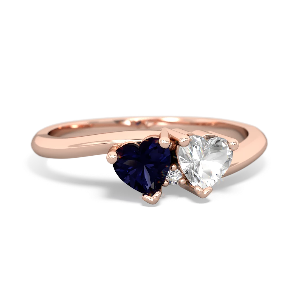 Sapphire Sweethearts 14K Rose Gold ring R5260