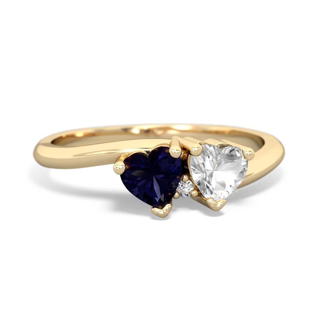 Sapphire Sweethearts 14K Yellow Gold ring R5260