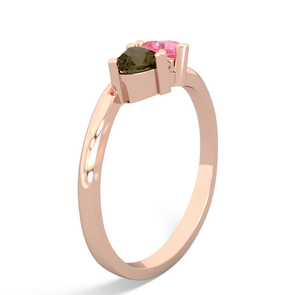 Smoky Quartz Sweethearts 14K Rose Gold ring R5260