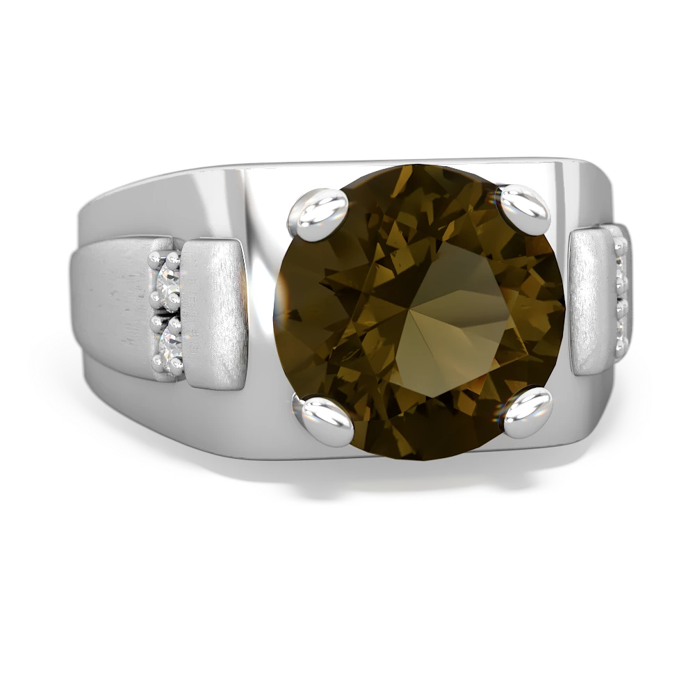 Smoky quartz mens ring discount