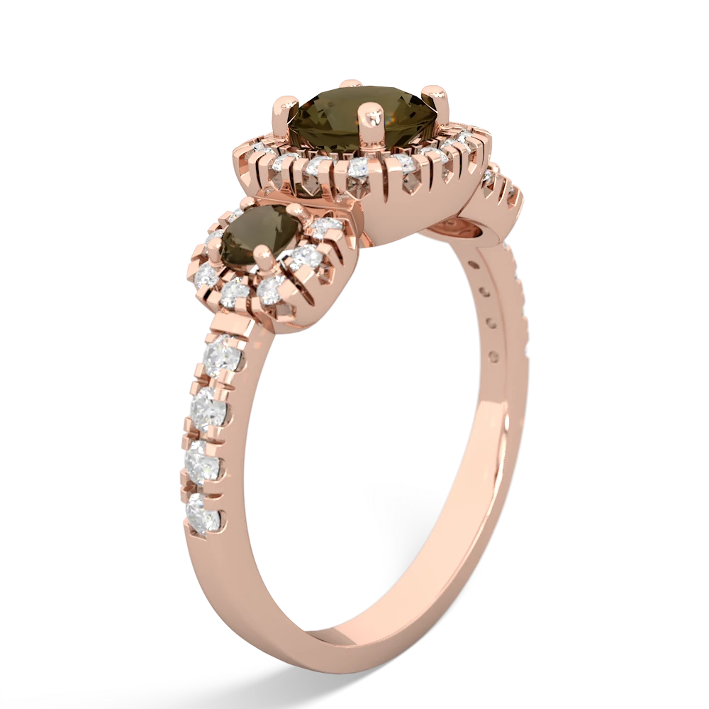 Opal Regal Halo 14K Rose Gold ring R5350