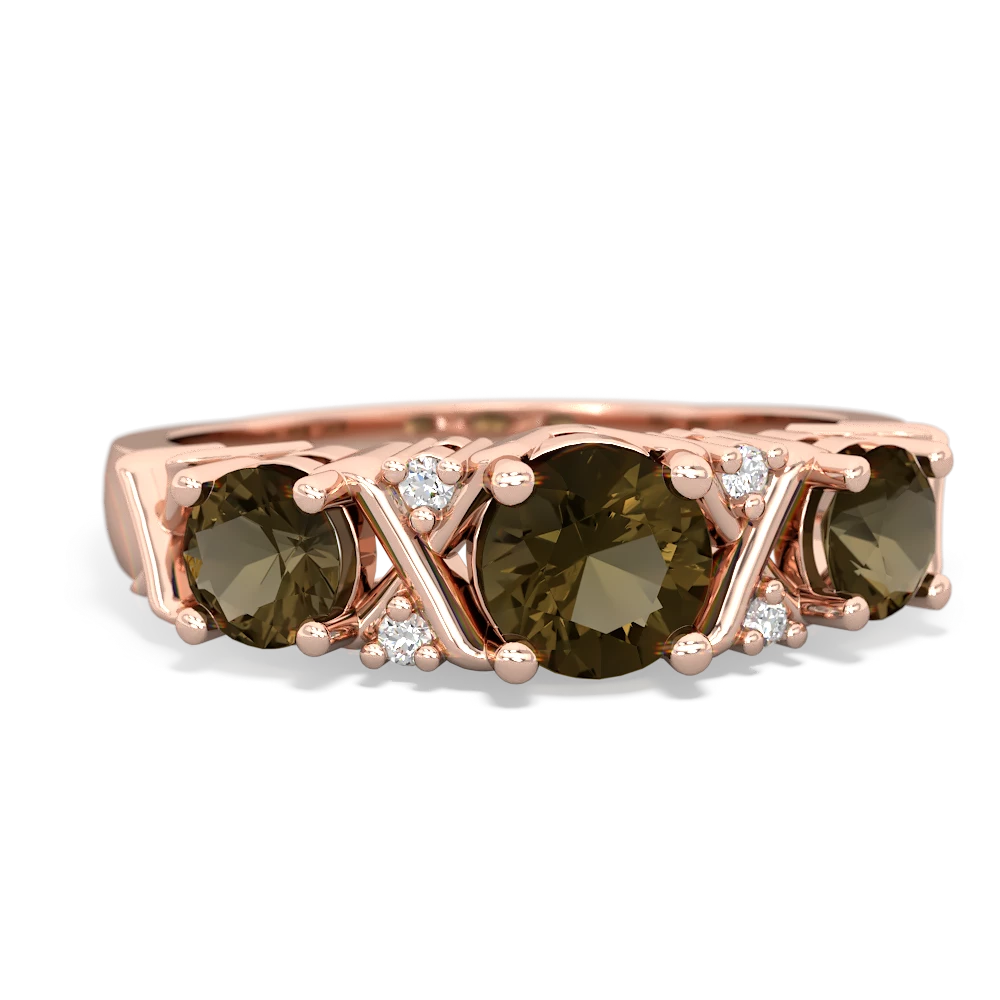 Citrine Hugs And Kisses 14K Rose Gold ring R5016