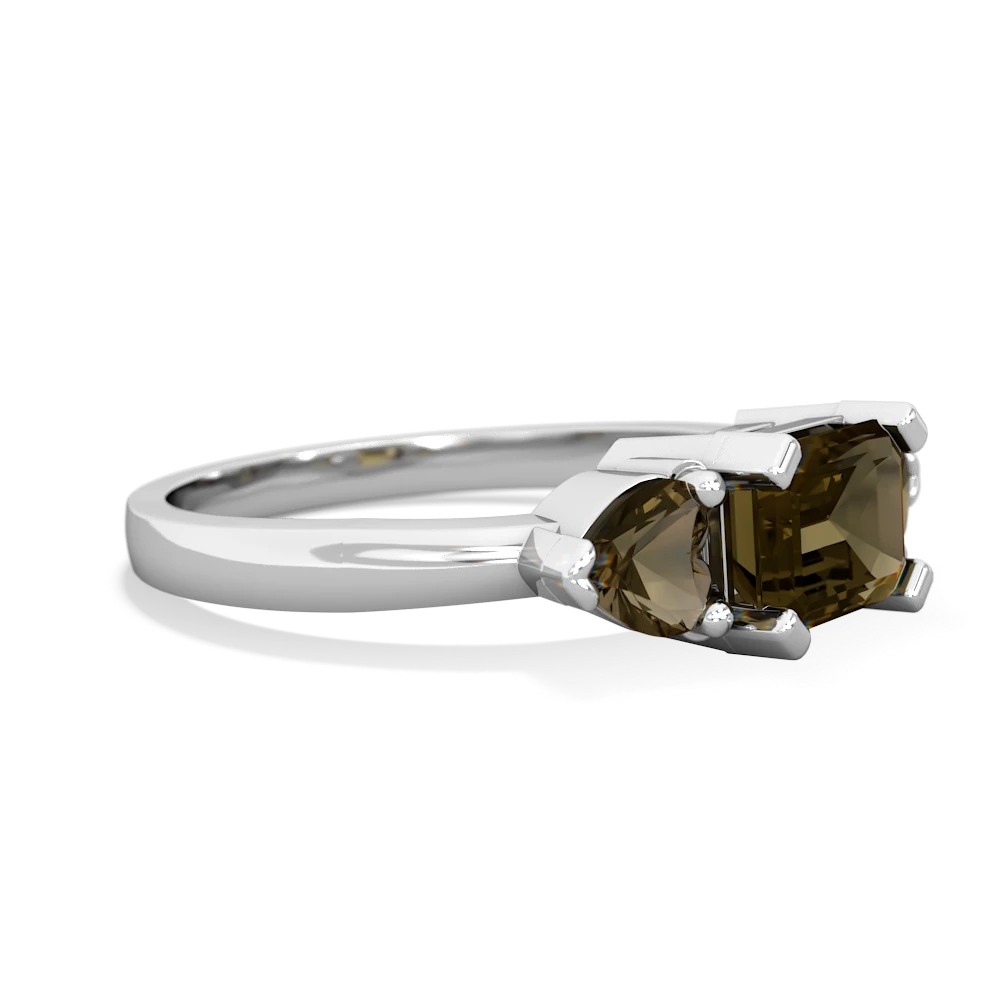 Peridot Three Stone 14K White Gold ring R5235