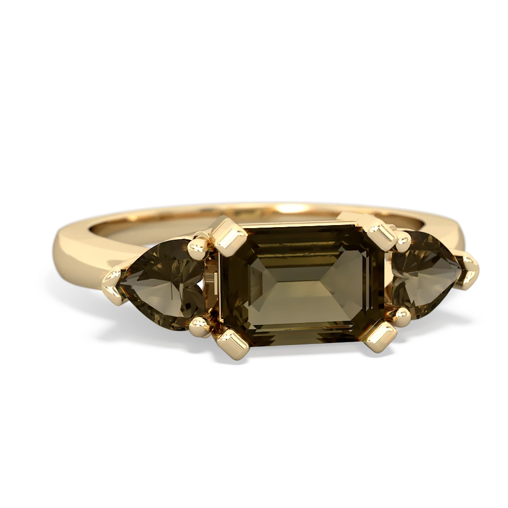 Citrine Three Stone 14K Yellow Gold ring R5235