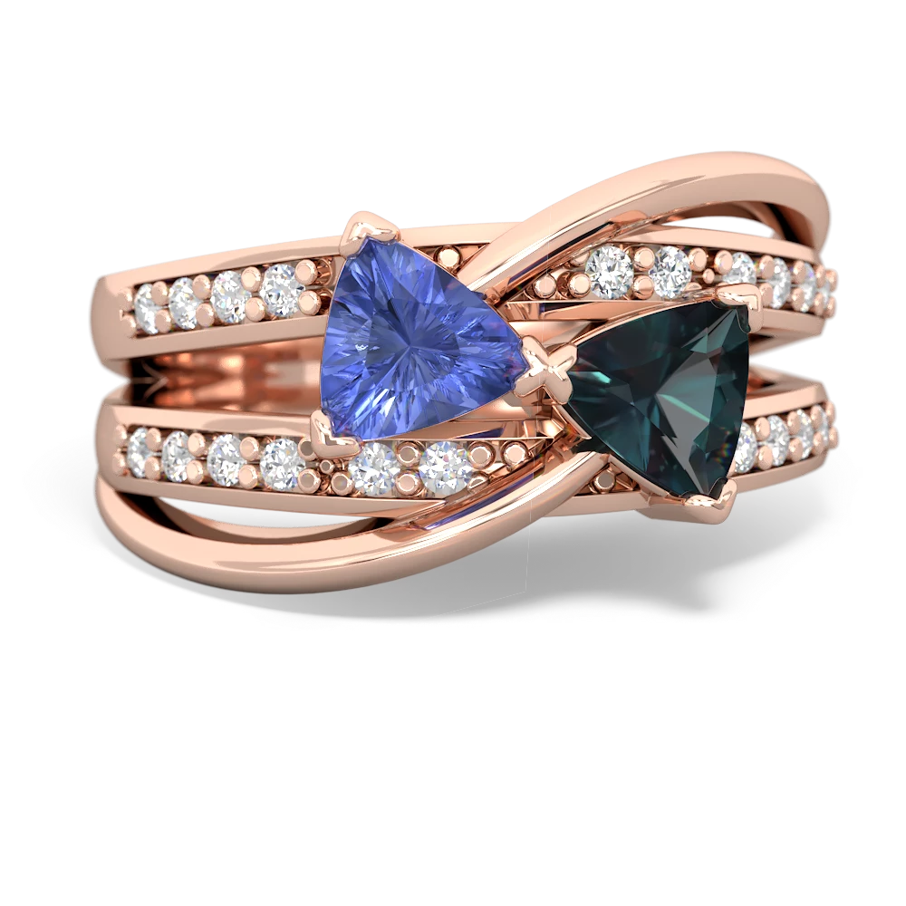 Tanzanite Bowtie 14K Rose Gold ring R2360