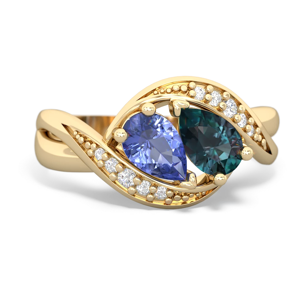 Tanzanite Summer Winds 14K Yellow Gold ring R5342