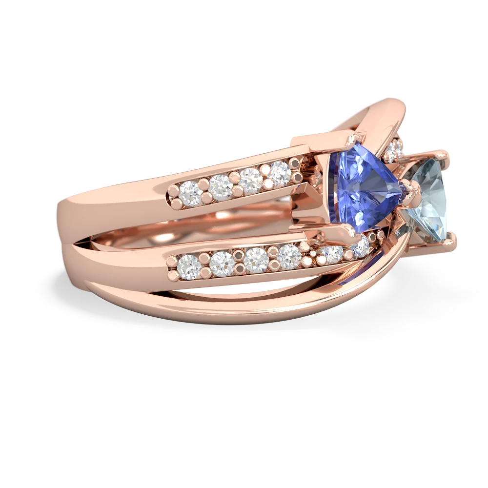 Tanzanite Bowtie 14K Rose Gold ring R2360