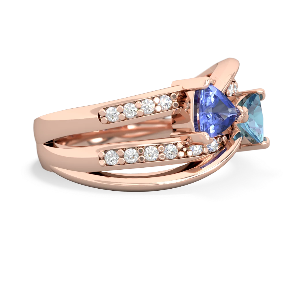 Tanzanite Bowtie 14K Rose Gold ring R2360