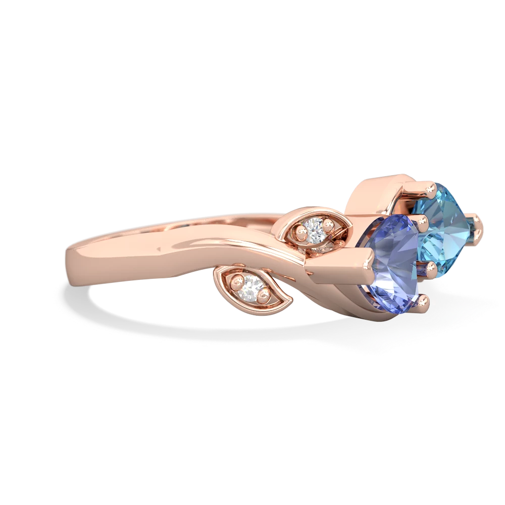 Tanzanite Floral Elegance 14K Rose Gold ring R5790