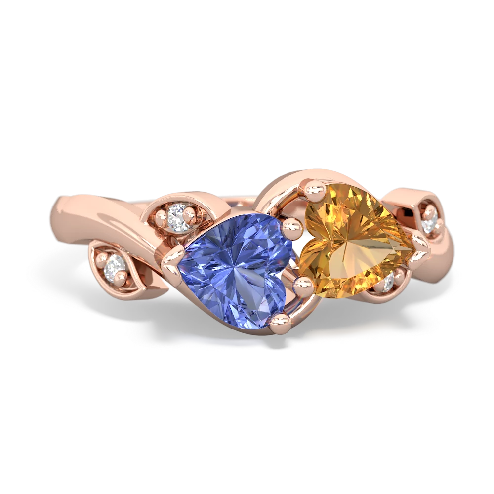 Tanzanite Floral Elegance 14K Rose Gold ring R5790