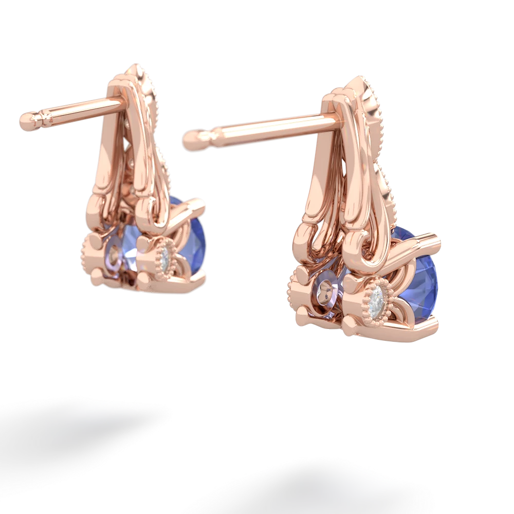 Tanzanite Antique Elegance 14K Rose Gold earrings E3100