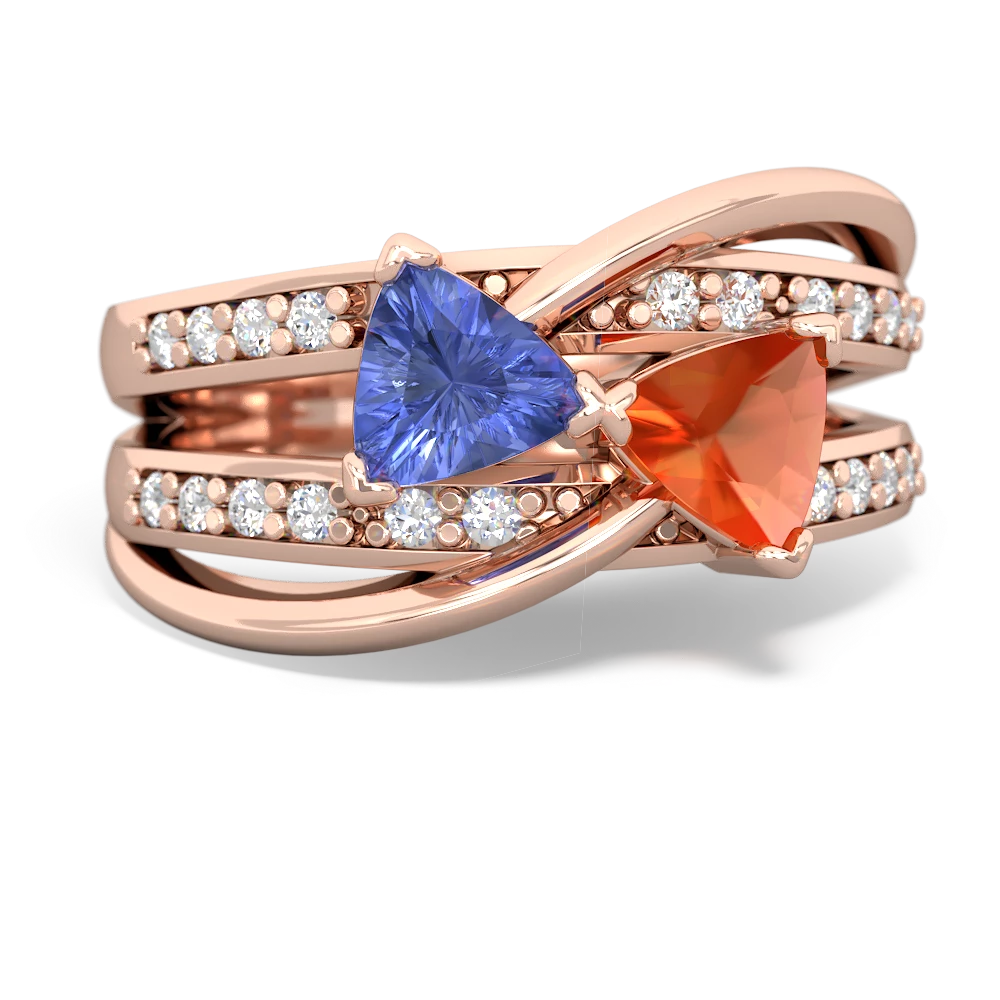 Tanzanite Bowtie 14K Rose Gold ring R2360