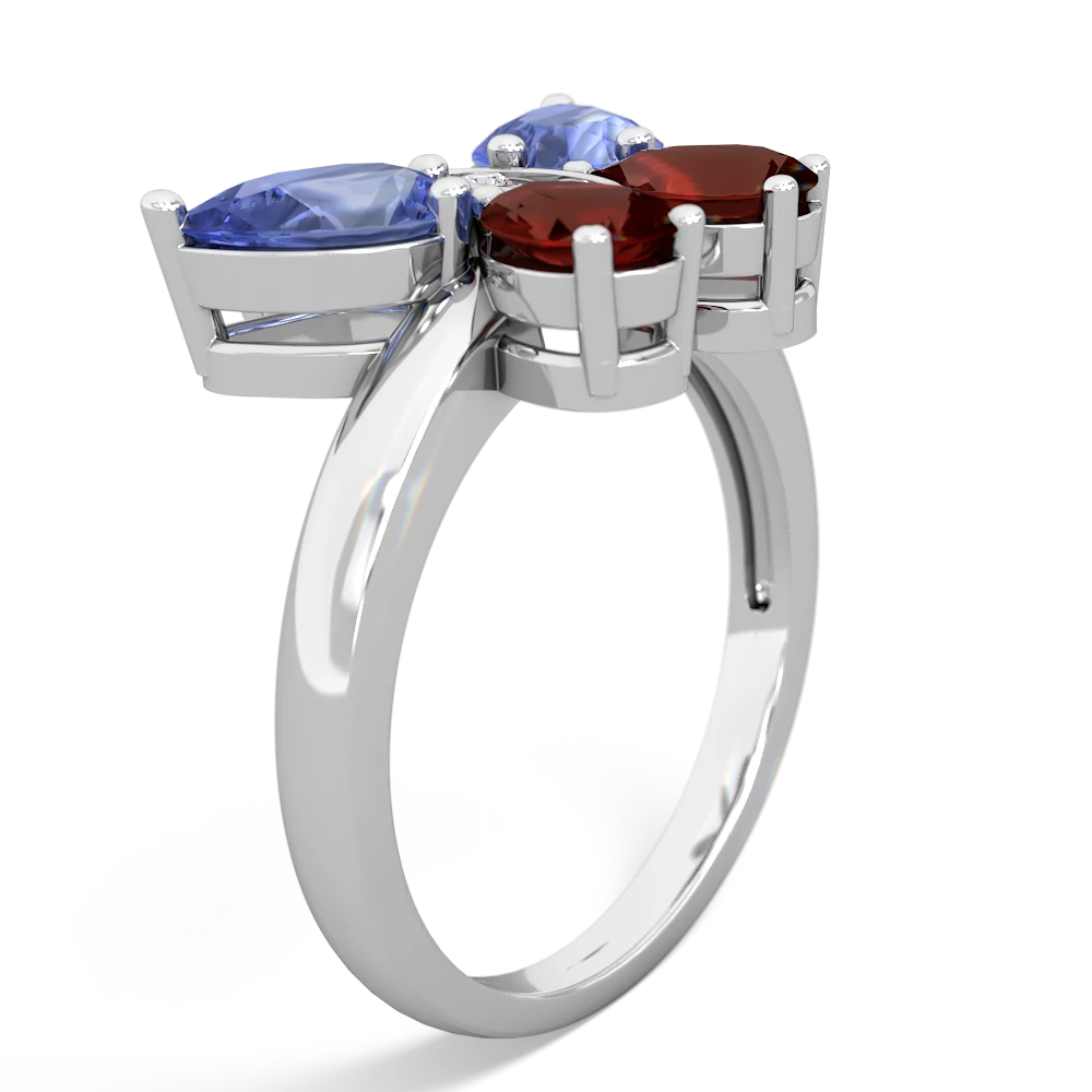 Tanzanite Butterfly 14K White Gold ring R2215