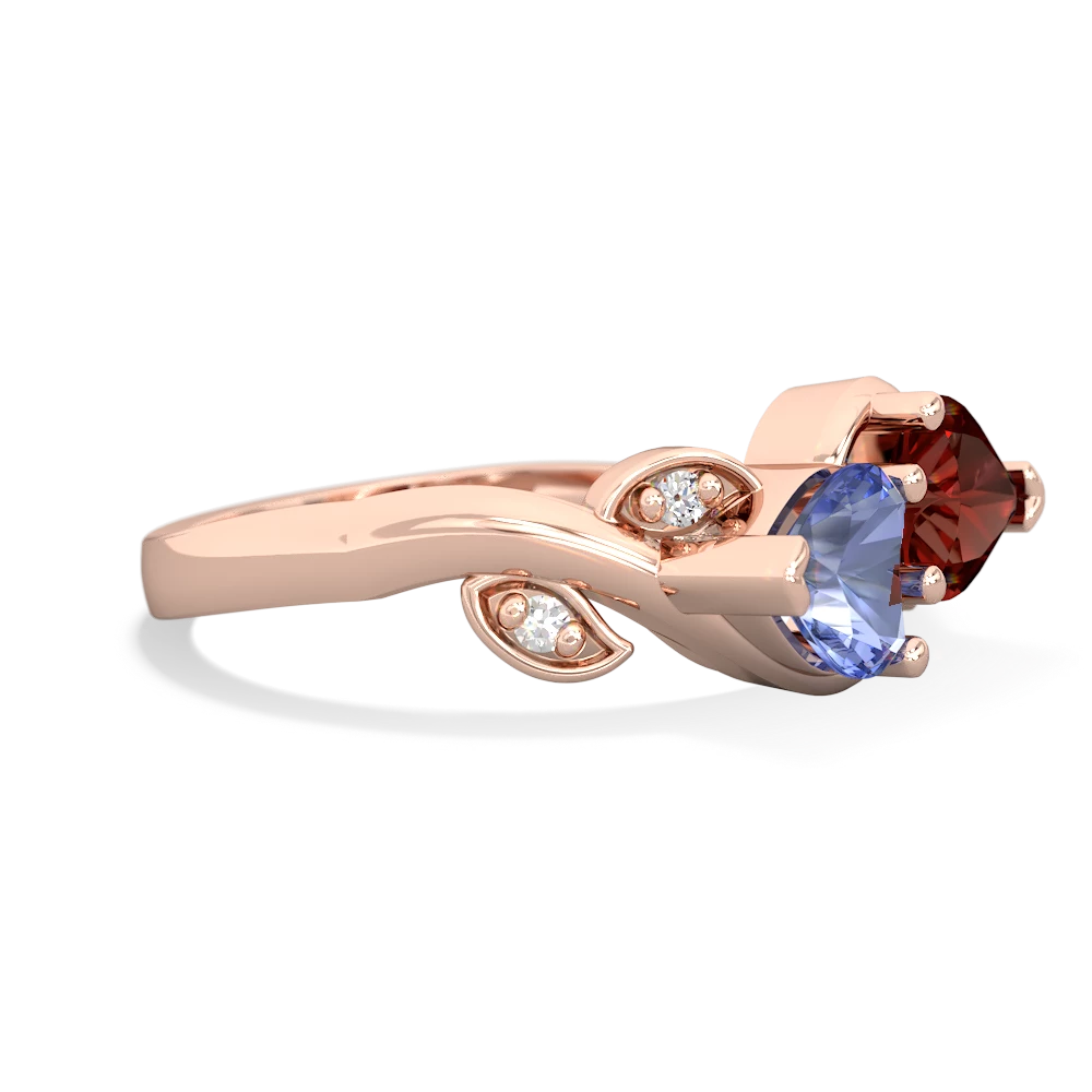 Tanzanite Floral Elegance 14K Rose Gold ring R5790