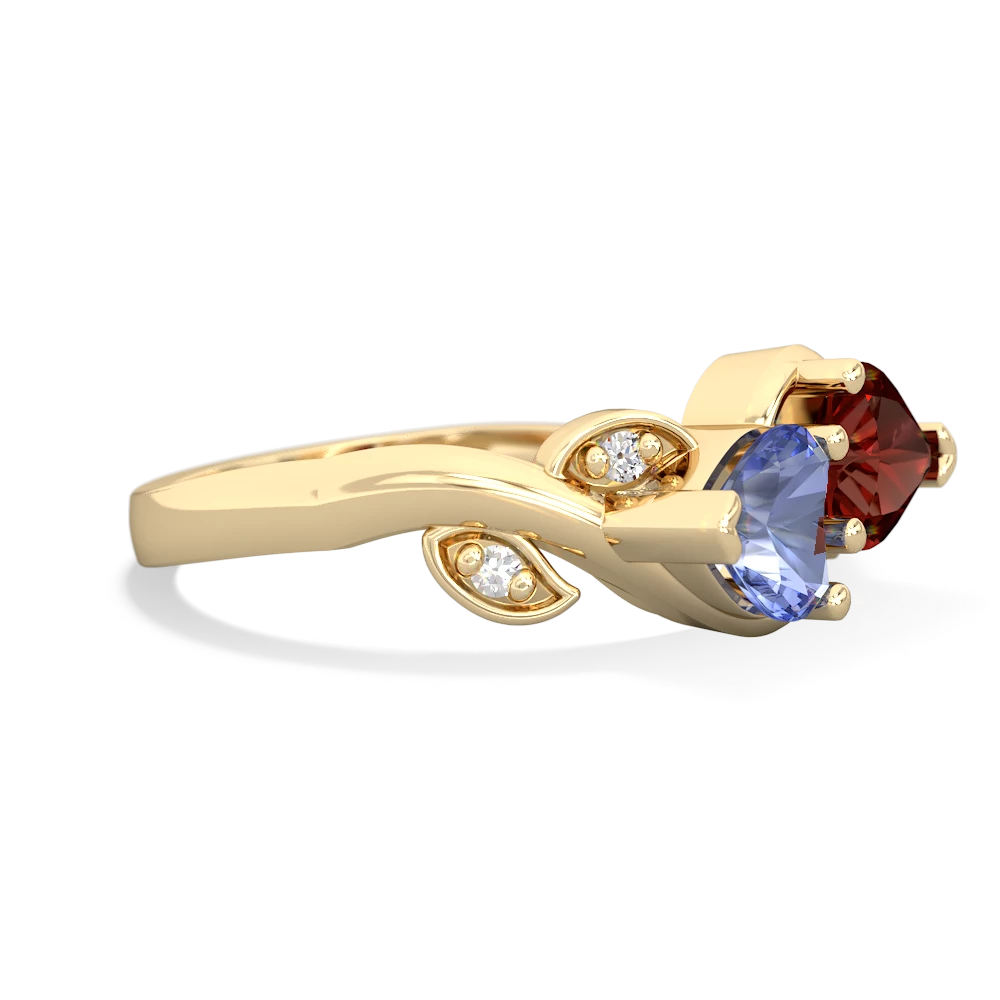 Tanzanite Floral Elegance 14K Yellow Gold ring R5790