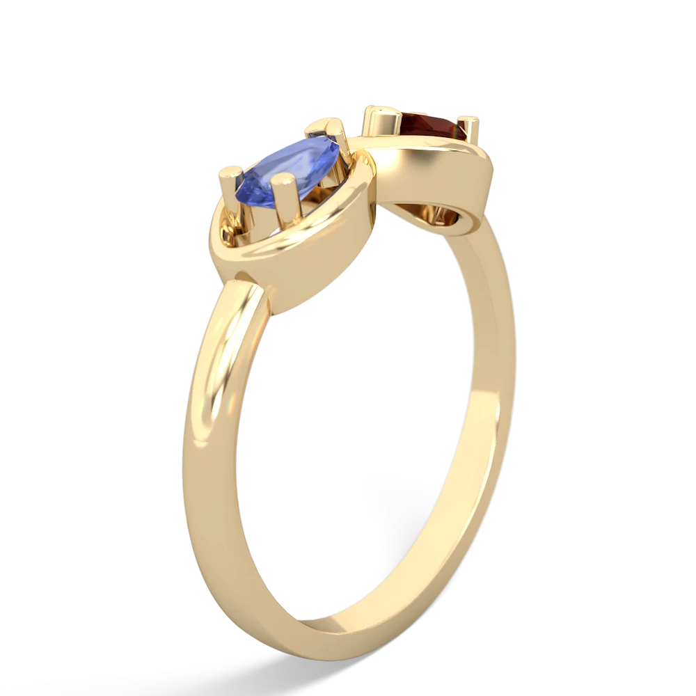 Tanzanite Infinity 14K Yellow Gold ring R5050