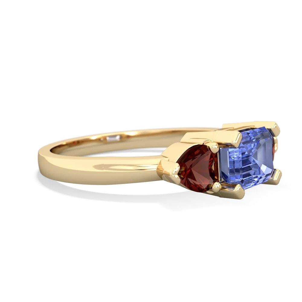 Tanzanite Three Stone 14K Yellow Gold ring R5235