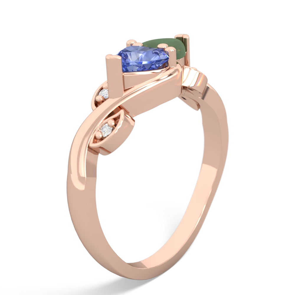 Tanzanite Floral Elegance 14K Rose Gold ring R5790