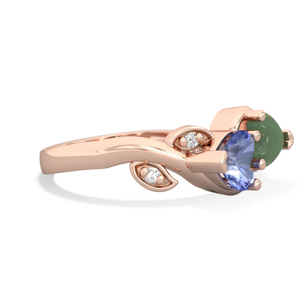 Tanzanite Floral Elegance 14K Rose Gold ring R5790