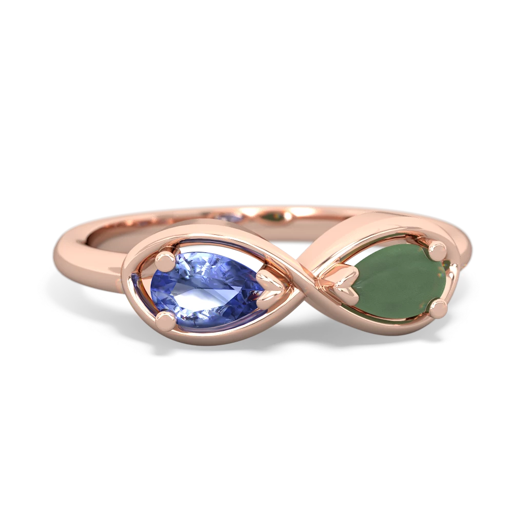 Tanzanite Infinity 14K Rose Gold ring R5050