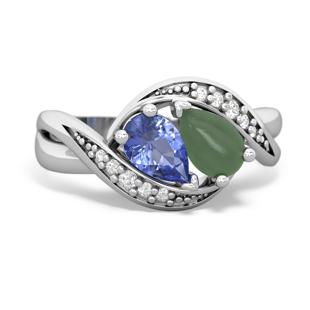 Tanzanite Summer Winds 14K White Gold ring R5342