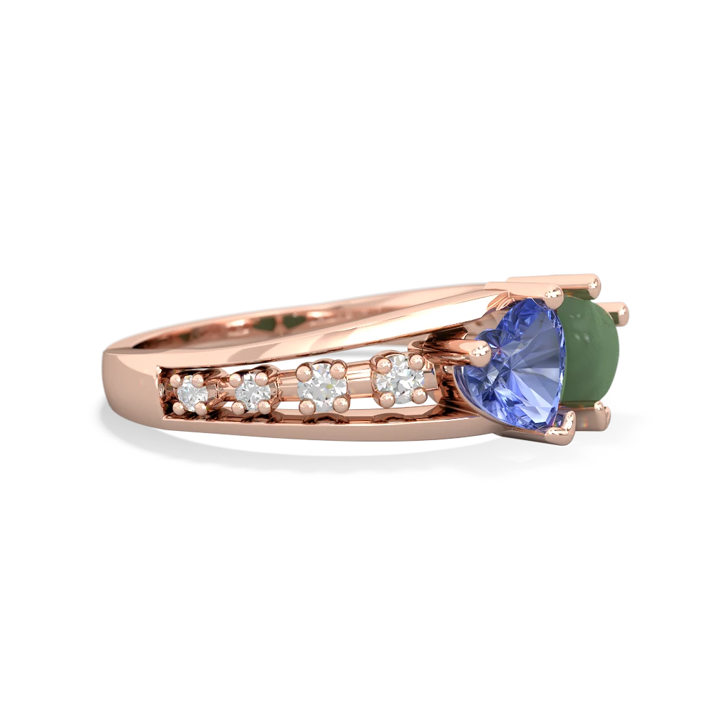 Tanzanite Heart To Heart 14K Rose Gold ring R3342