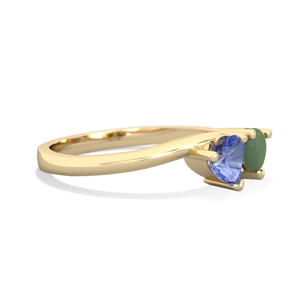 Tanzanite Sweethearts 14K Yellow Gold ring R5260