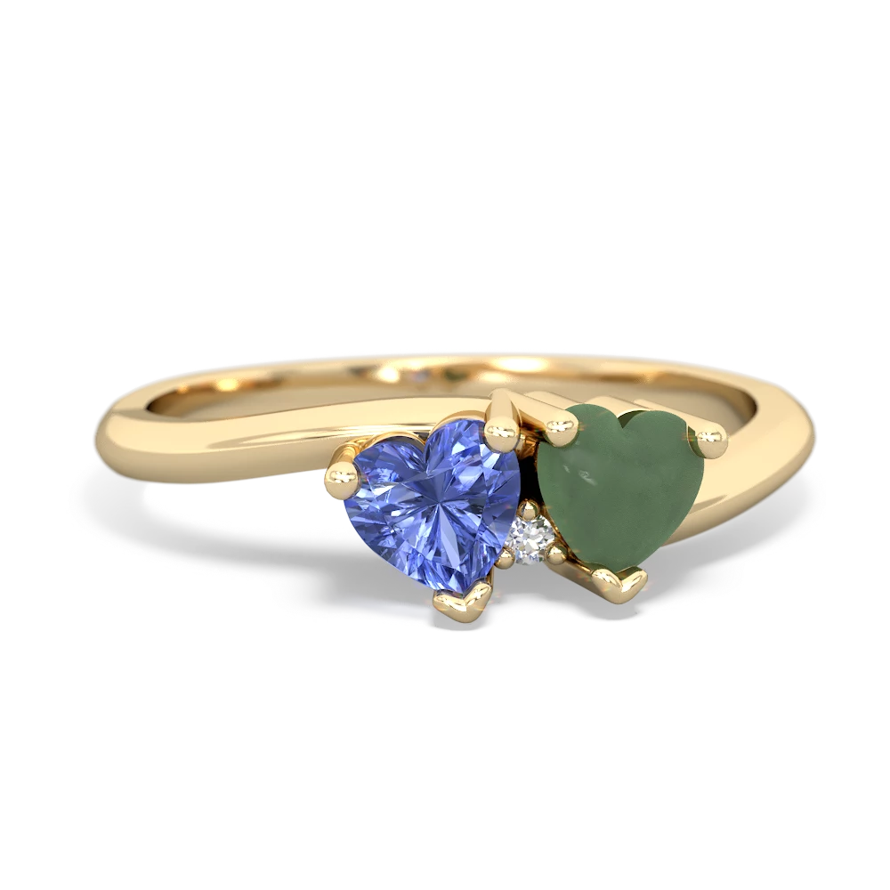 Tanzanite Sweethearts 14K Yellow Gold ring R5260