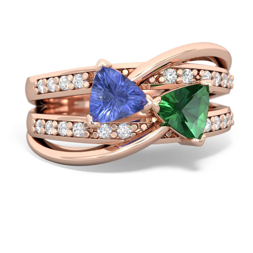 Tanzanite Bowtie 14K Rose Gold ring R2360