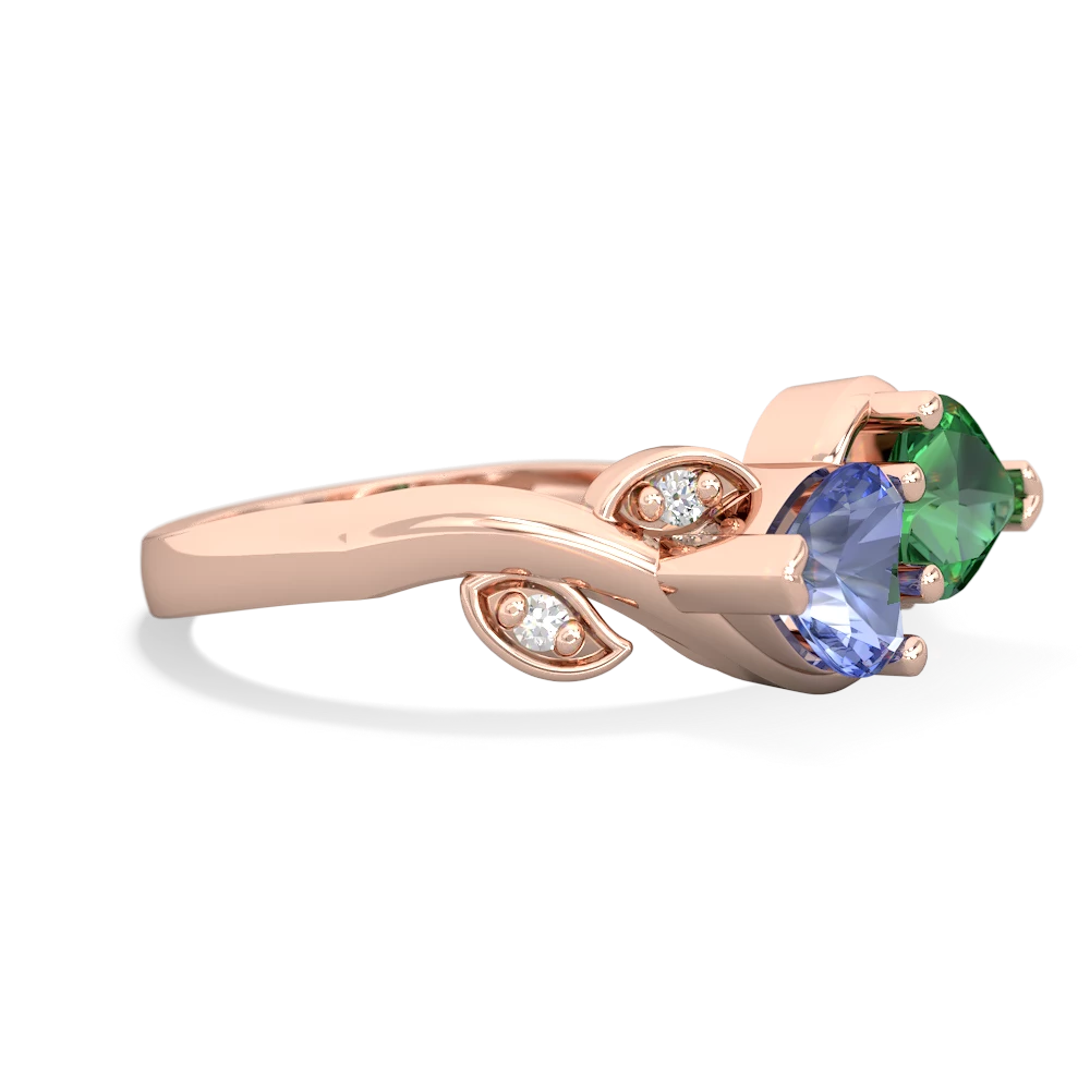 Tanzanite Floral Elegance 14K Rose Gold ring R5790