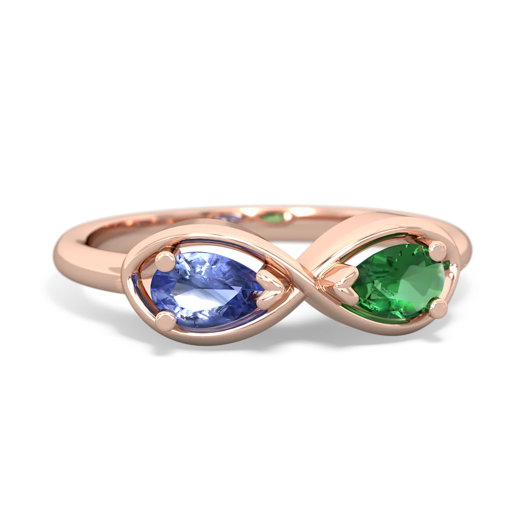 Tanzanite Infinity 14K Rose Gold ring R5050