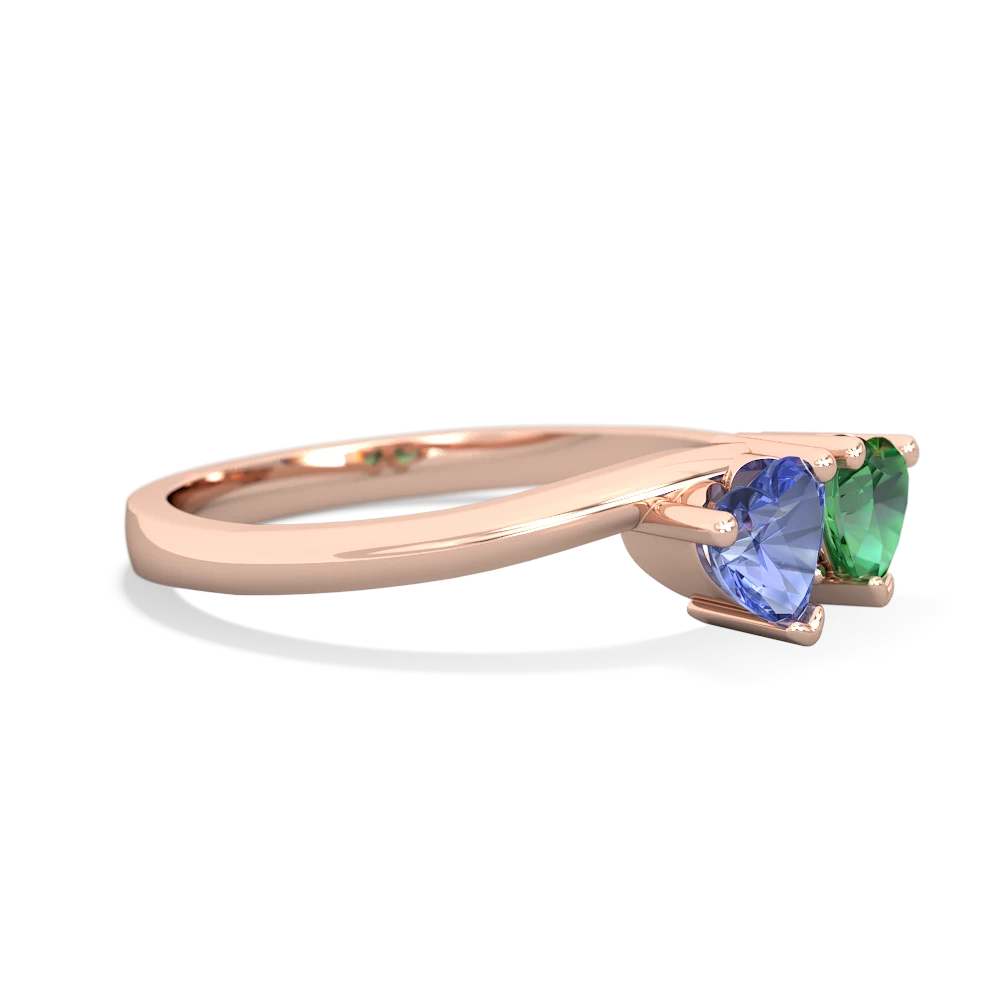 Tanzanite Sweethearts 14K Rose Gold ring R5260