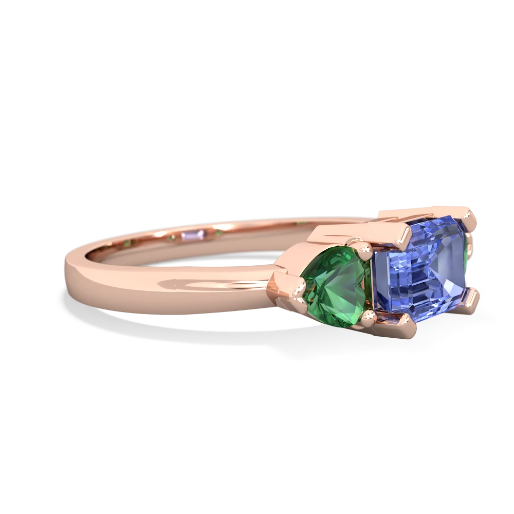 Tanzanite Three Stone 14K Rose Gold ring R5235