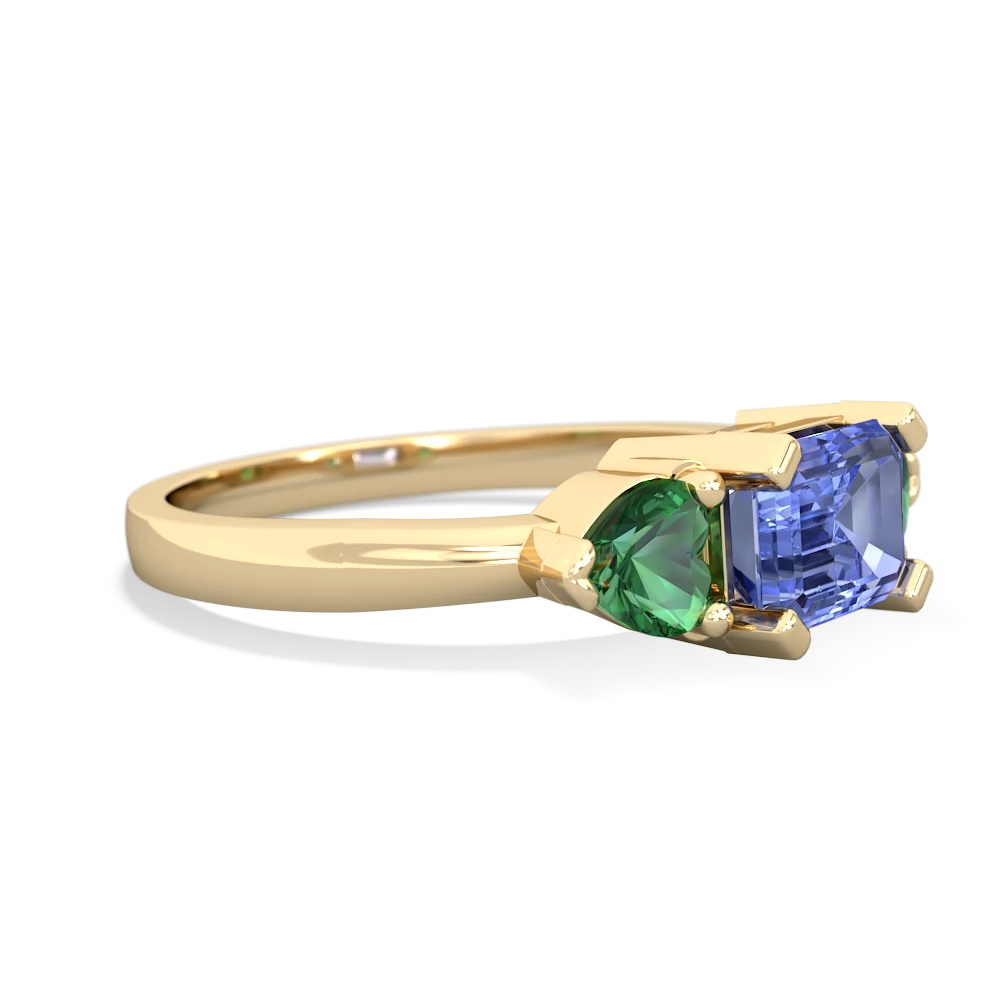 Tanzanite Three Stone 14K Yellow Gold ring R5235