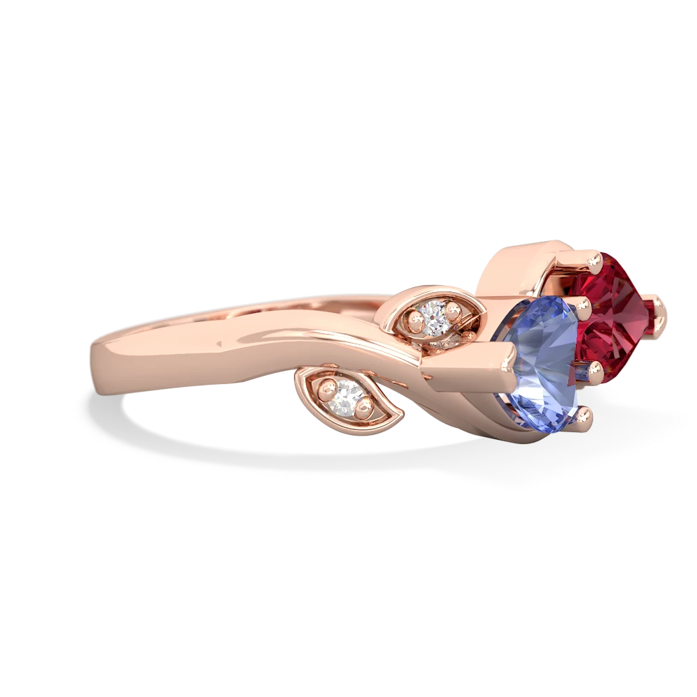 Tanzanite Floral Elegance 14K Rose Gold ring R5790