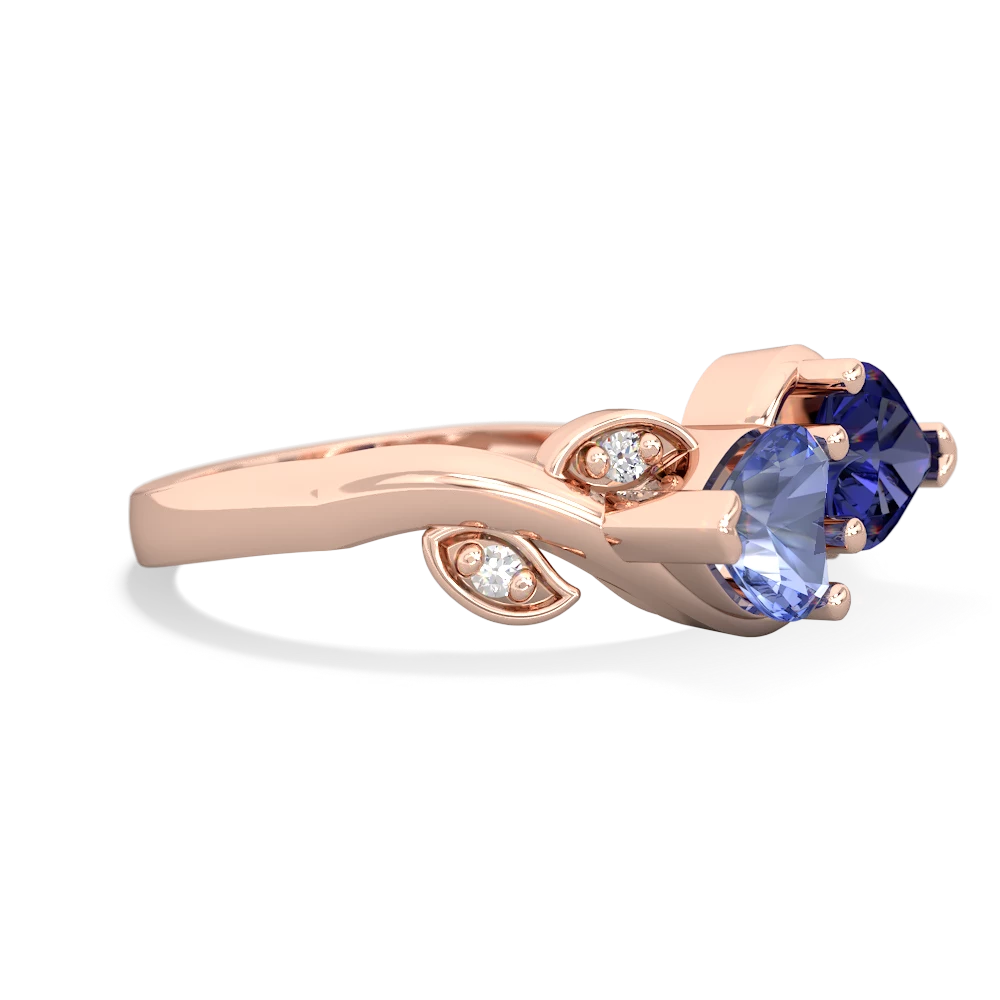 Tanzanite Floral Elegance 14K Rose Gold ring R5790