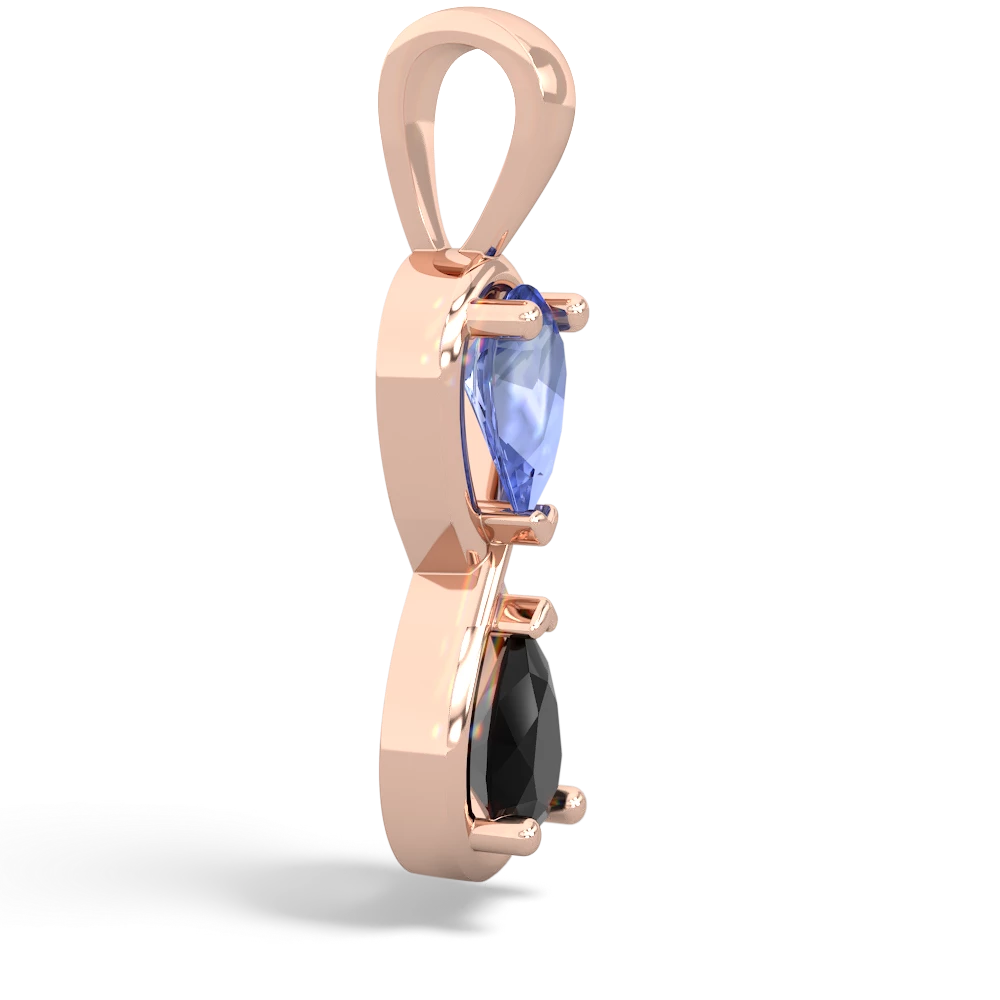 Tanzanite Infinity 14K Rose Gold pendant P5050