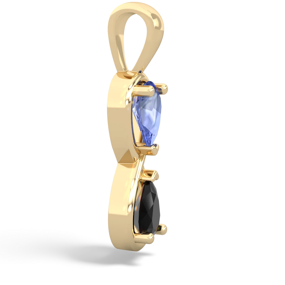 Tanzanite Infinity 14K Yellow Gold pendant P5050