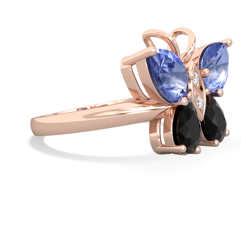 Tanzanite Butterfly 14K Rose Gold ring R2215