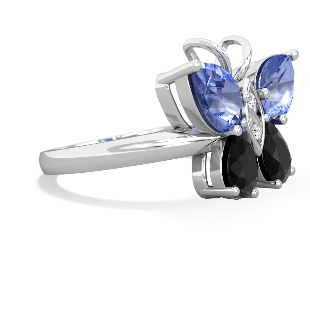 Tanzanite Butterfly 14K White Gold ring R2215