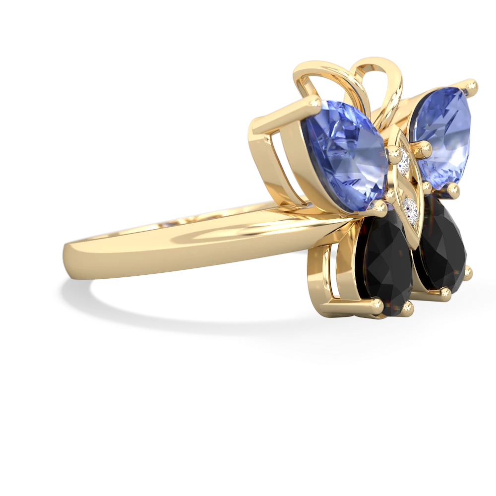 Tanzanite Butterfly 14K Yellow Gold ring R2215