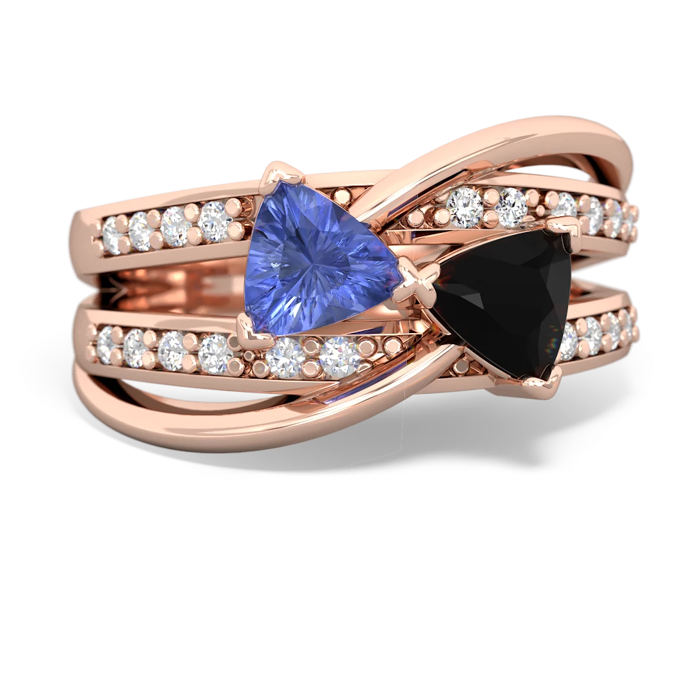 Tanzanite Bowtie 14K Rose Gold ring R2360