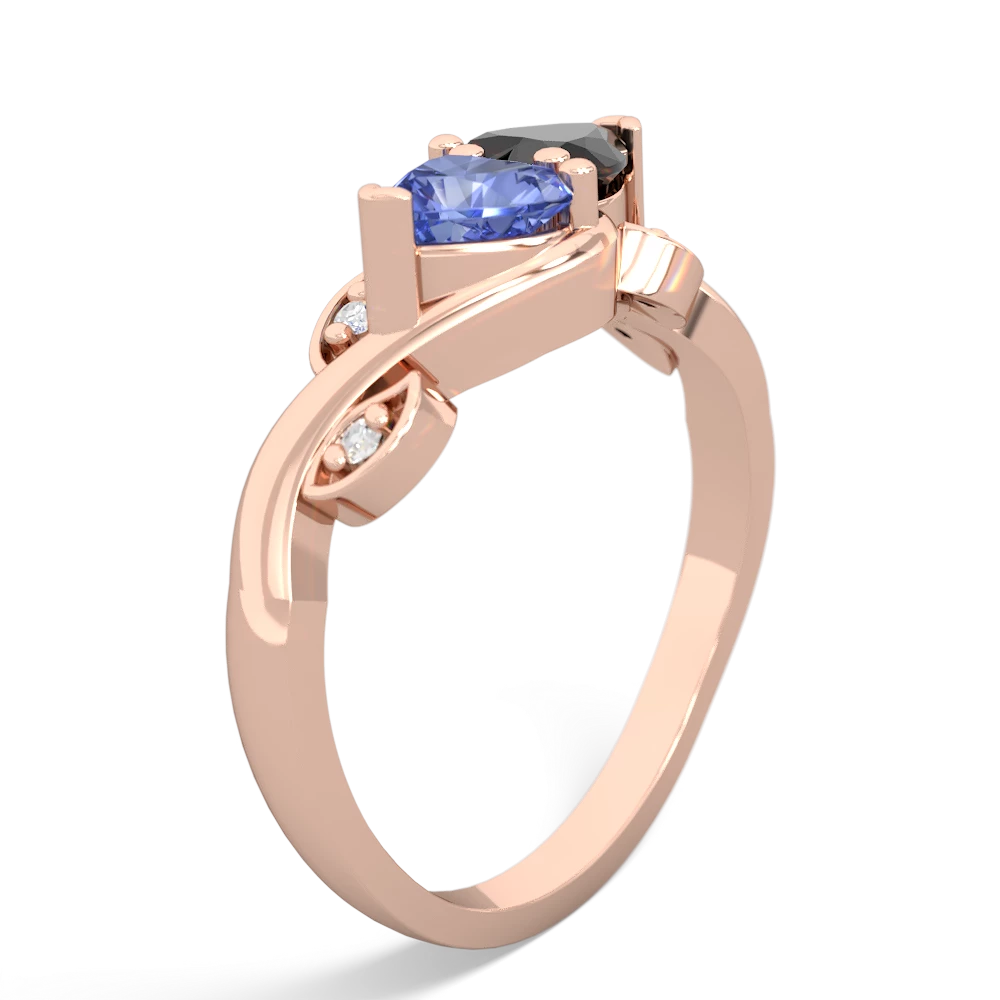 Tanzanite Floral Elegance 14K Rose Gold ring R5790