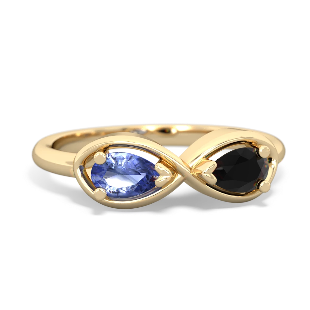 Tanzanite Infinity 14K Yellow Gold ring R5050